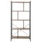 Industrial 4 Tier Bookshelf Open Bookcase with Metal Frame Storage Shelf for Living Room Office Bedroom